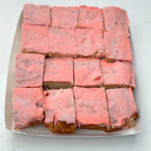 Strawberry Lemon Bar Cake